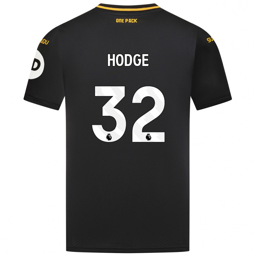 Niño Fútbol Camiseta Joe Hodge #32 Negro 2ª Equipación 2024/25