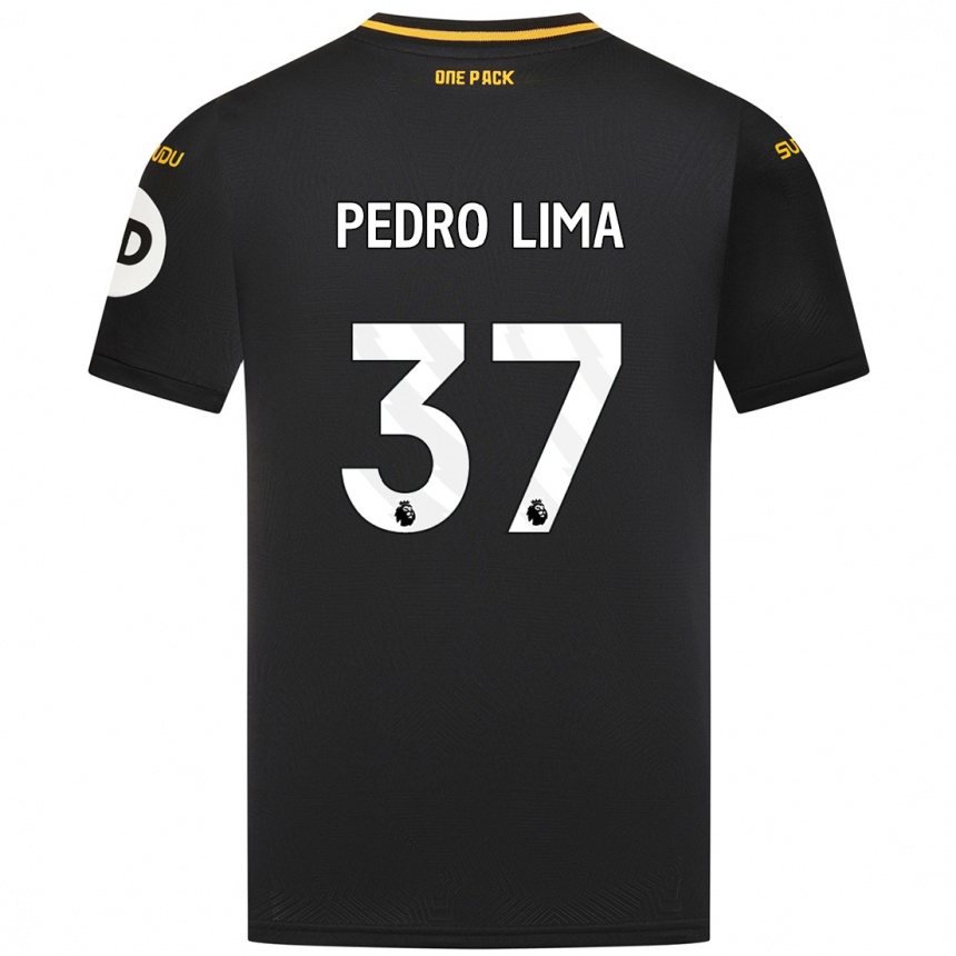 Niño Fútbol Camiseta Pedro Lima #37 Negro 2ª Equipación 2024/25