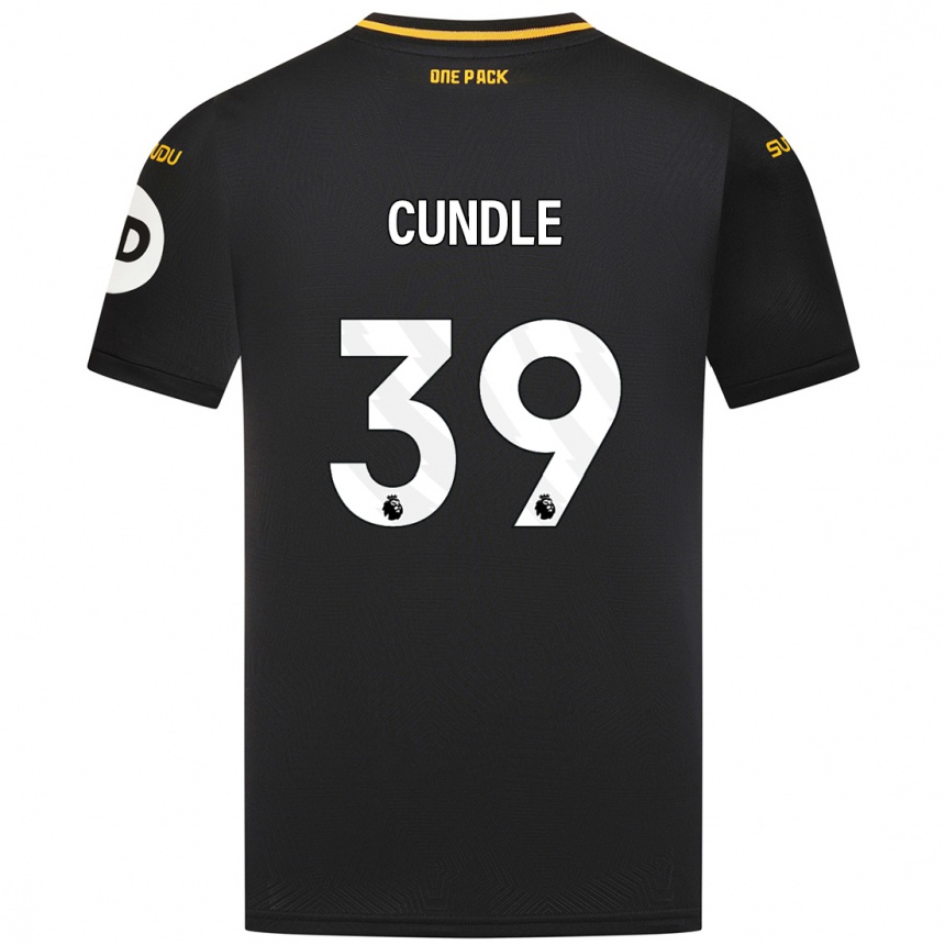 Niño Fútbol Camiseta Luke Cundle #39 Negro 2ª Equipación 2024/25