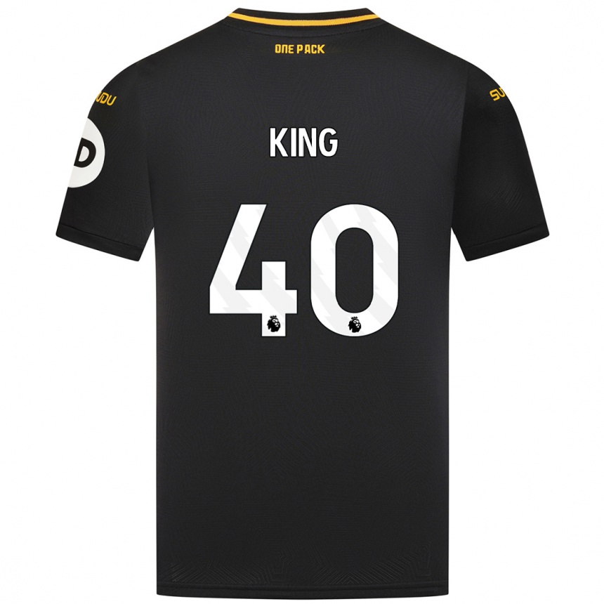 Niño Fútbol Camiseta Tom King #40 Negro 2ª Equipación 2024/25