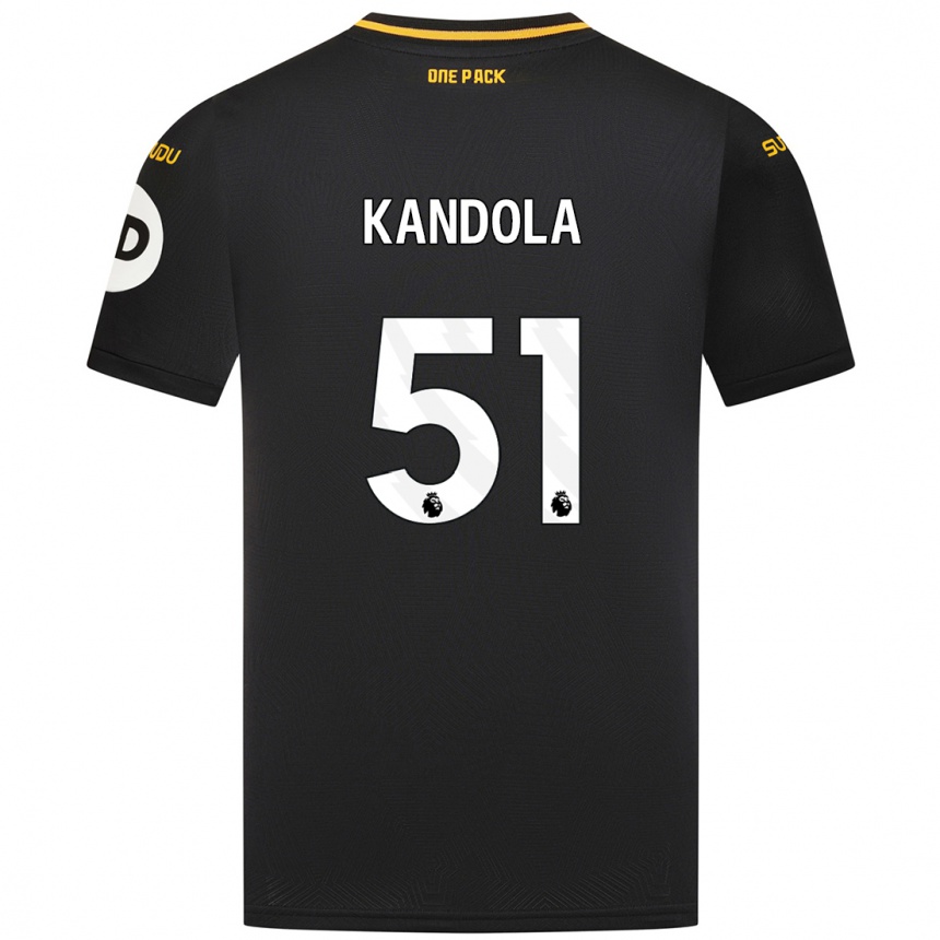 Niño Fútbol Camiseta Kam Kandola #51 Negro 2ª Equipación 2024/25