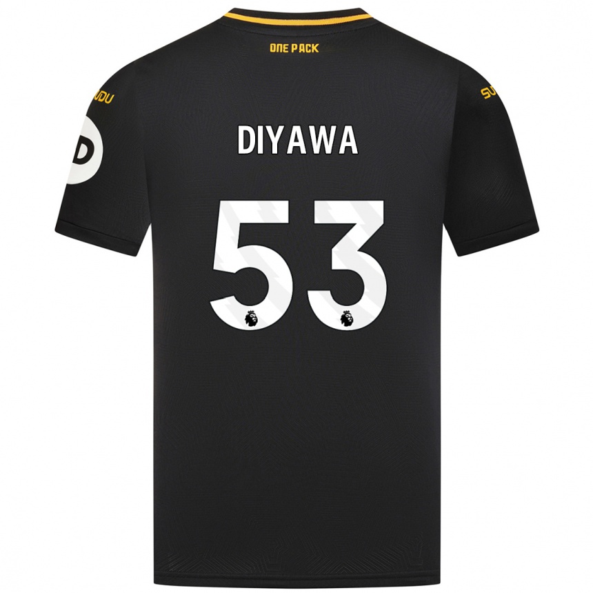 Niño Fútbol Camiseta Aaron Keto-Diyawa #53 Negro 2ª Equipación 2024/25