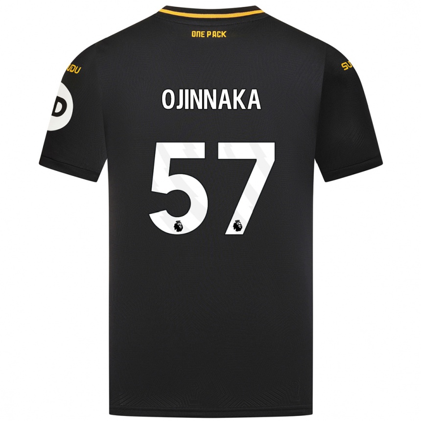 Niño Fútbol Camiseta Temple Ojinnaka #57 Negro 2ª Equipación 2024/25