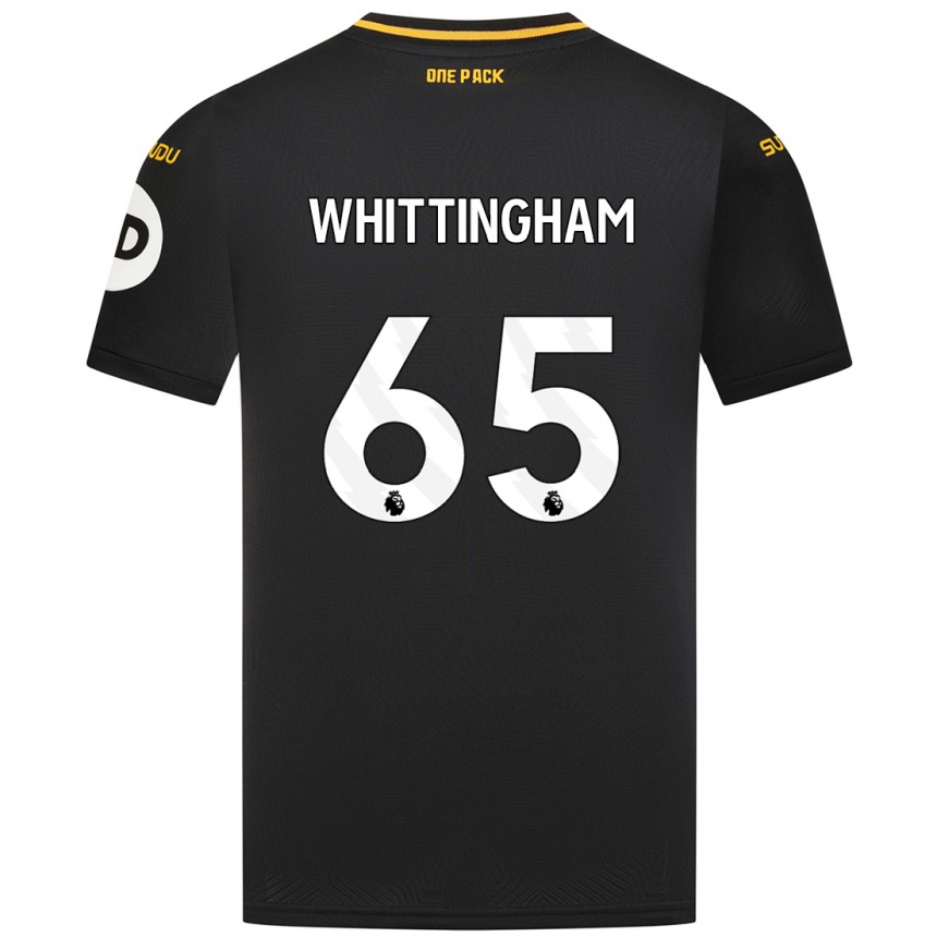 Niño Fútbol Camiseta Matthew Whittingham #65 Negro 2ª Equipación 2024/25