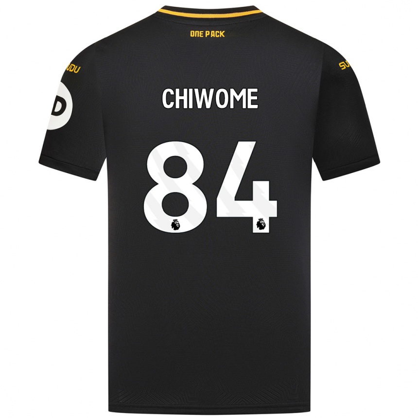 Niño Fútbol Camiseta Leon Chiwome #84 Negro 2ª Equipación 2024/25