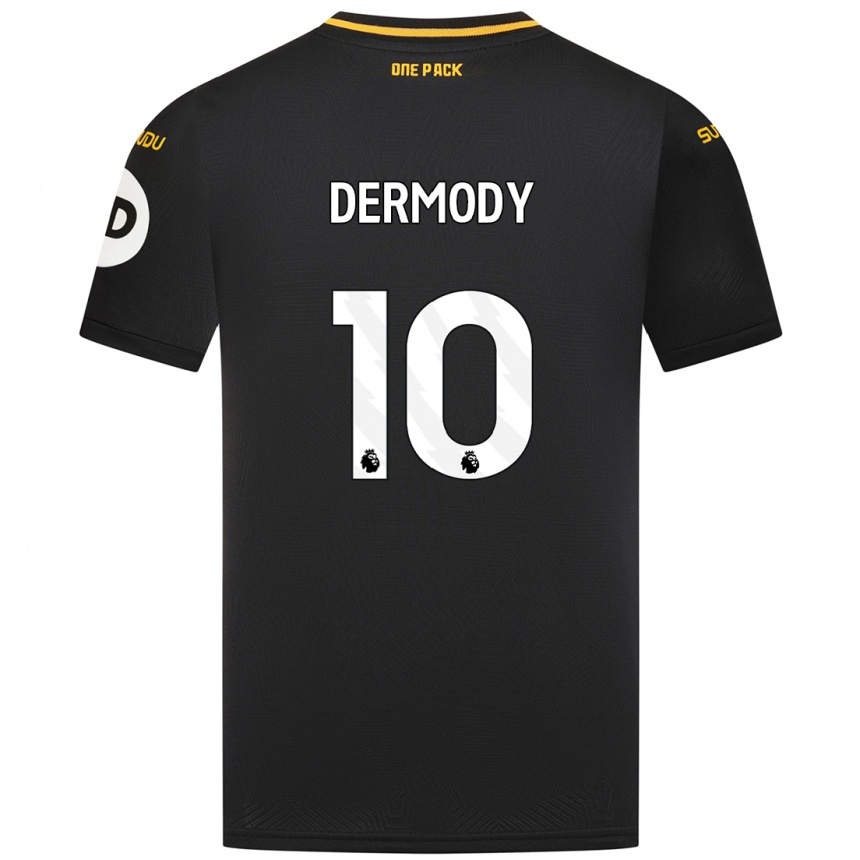 Niño Fútbol Camiseta Helen Dermody #10 Negro 2ª Equipación 2024/25