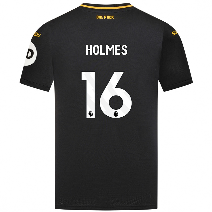 Niño Fútbol Camiseta Summer Holmes #16 Negro 2ª Equipación 2024/25