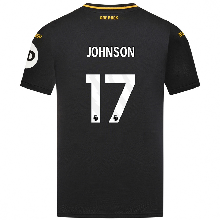 Niño Fútbol Camiseta Katie Johnson #17 Negro 2ª Equipación 2024/25