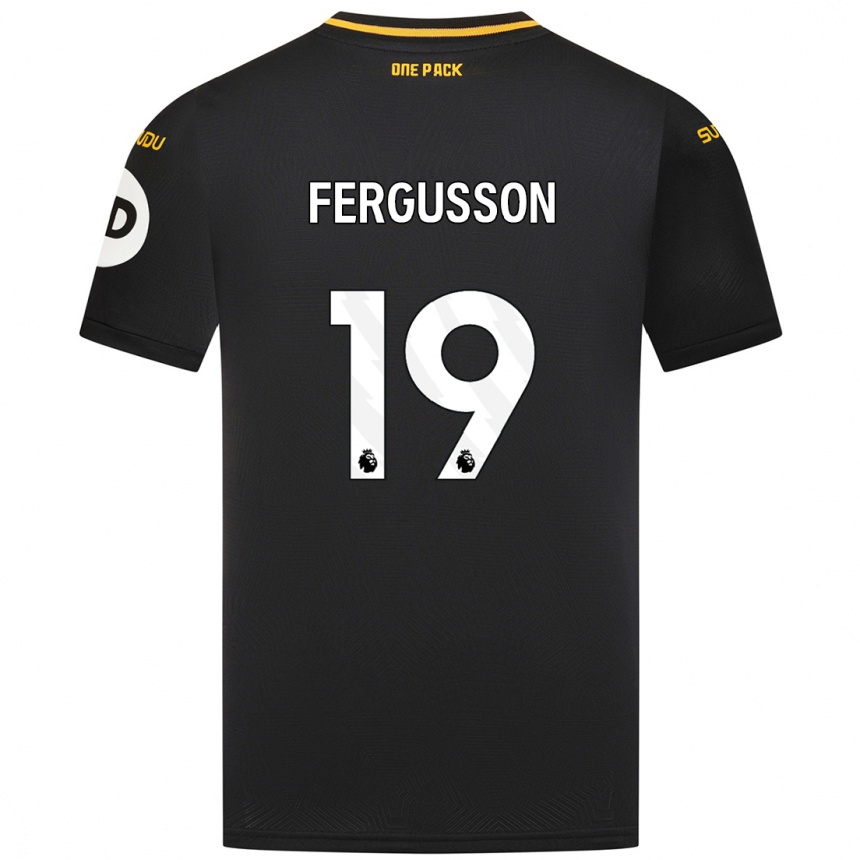 Niño Fútbol Camiseta Liv Fergusson #19 Negro 2ª Equipación 2024/25