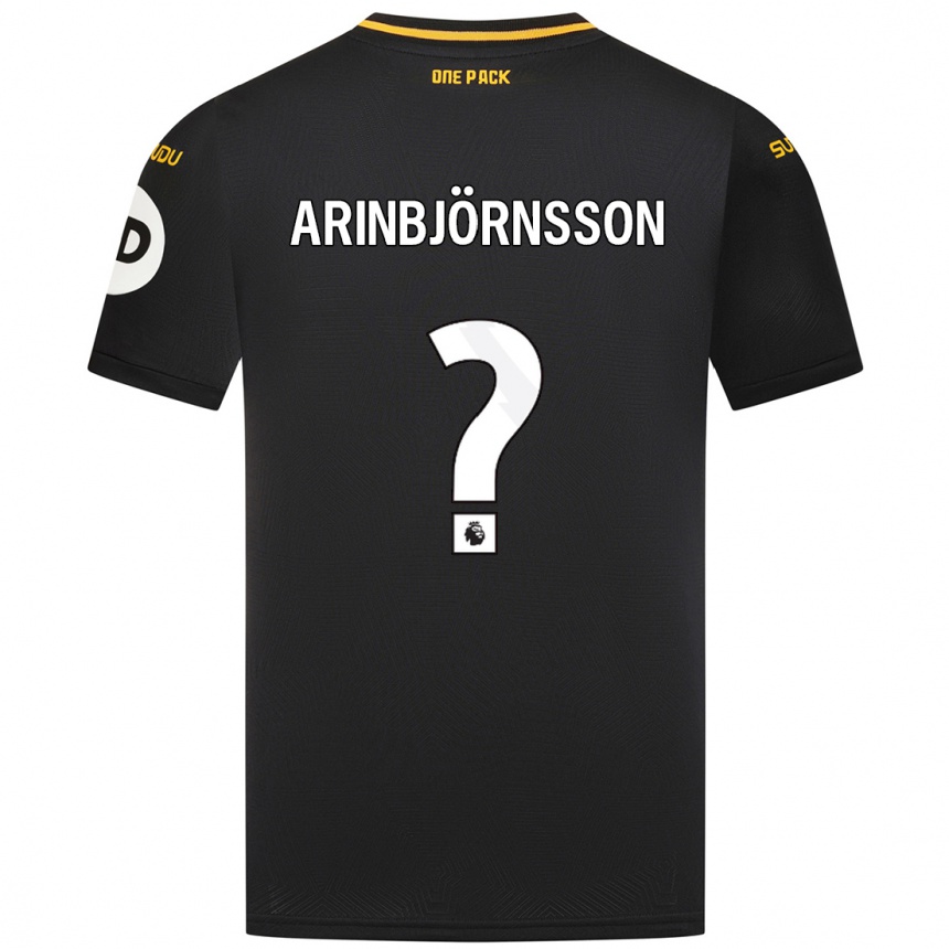 Niño Fútbol Camiseta Pálmi Rafn Arinbjörnsson #0 Negro 2ª Equipación 2024/25