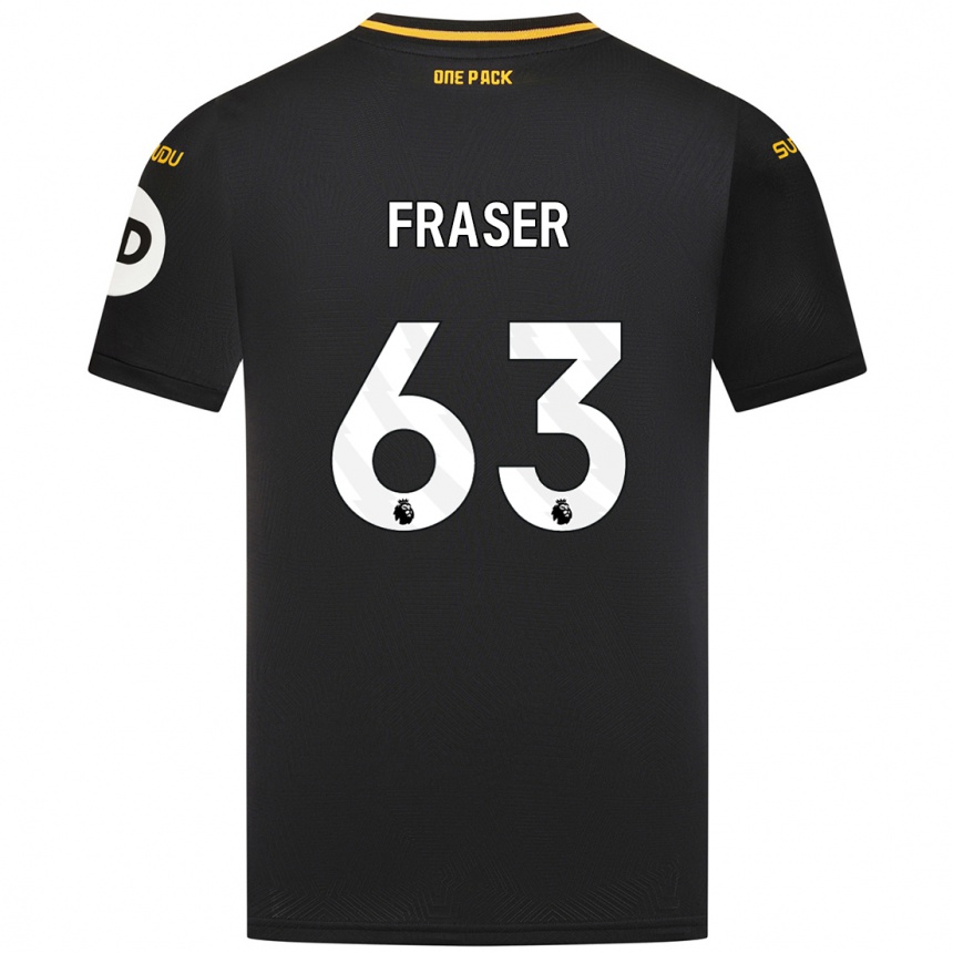 Niño Fútbol Camiseta Nathan Fraser #63 Negro 2ª Equipación 2024/25