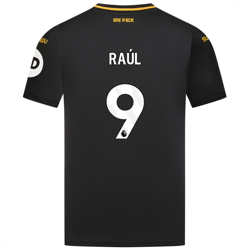 Niño Fútbol Camiseta Raul Jimenez #9 Negro 2ª Equipación 2024/25