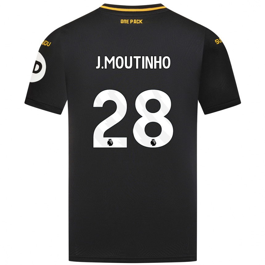 Niño Fútbol Camiseta Joao Moutinho #28 Negro 2ª Equipación 2024/25