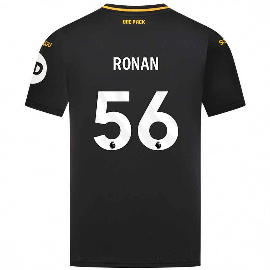 Niño Fútbol Camiseta Connor Ronan #56 Negro 2ª Equipación 2024/25