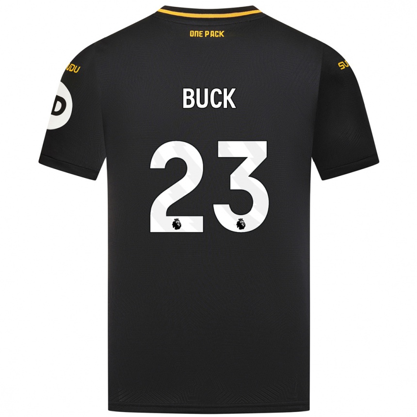 Niño Fútbol Camiseta Alex Buck #23 Negro 2ª Equipación 2024/25