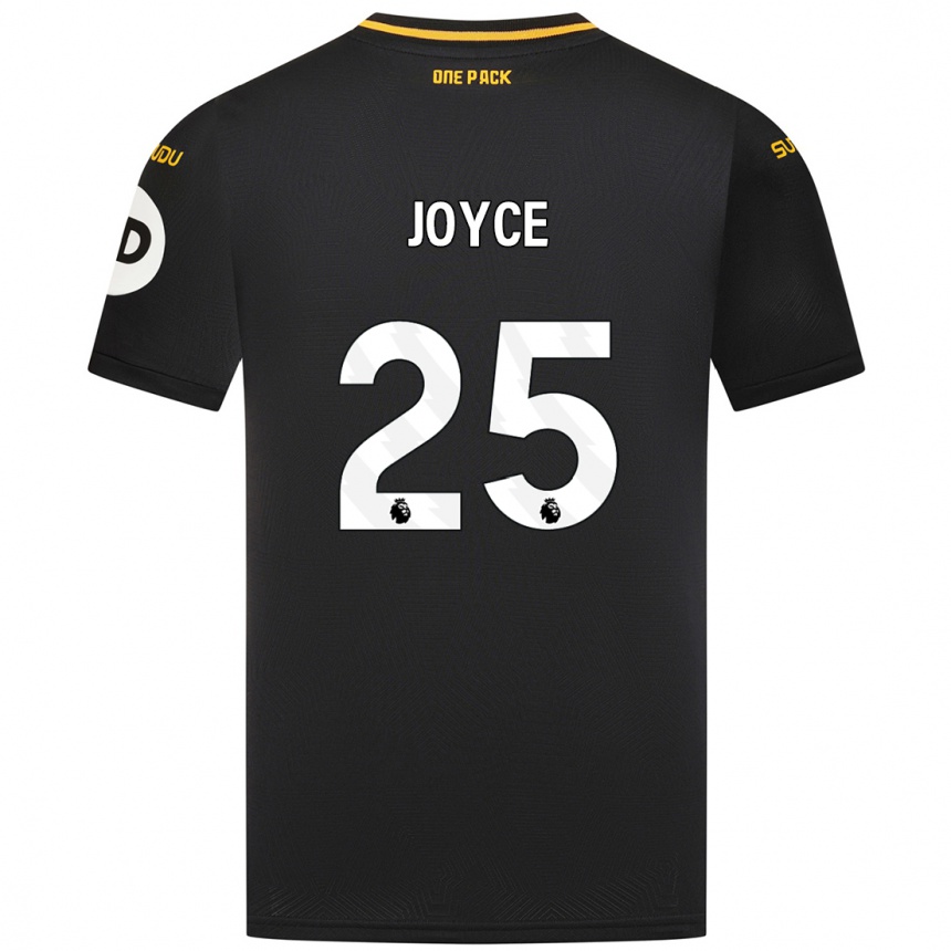 Niño Fútbol Camiseta Leonie Joyce #25 Negro 2ª Equipación 2024/25