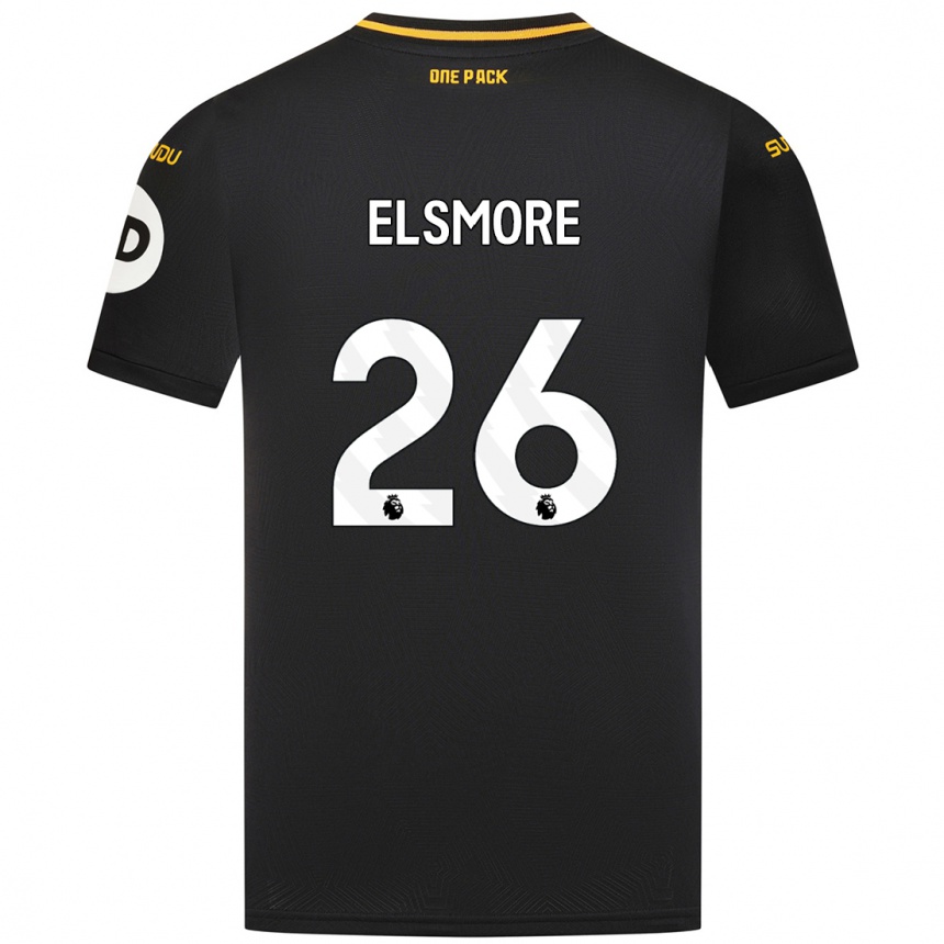 Niño Fútbol Camiseta Ria Elsmore #26 Negro 2ª Equipación 2024/25