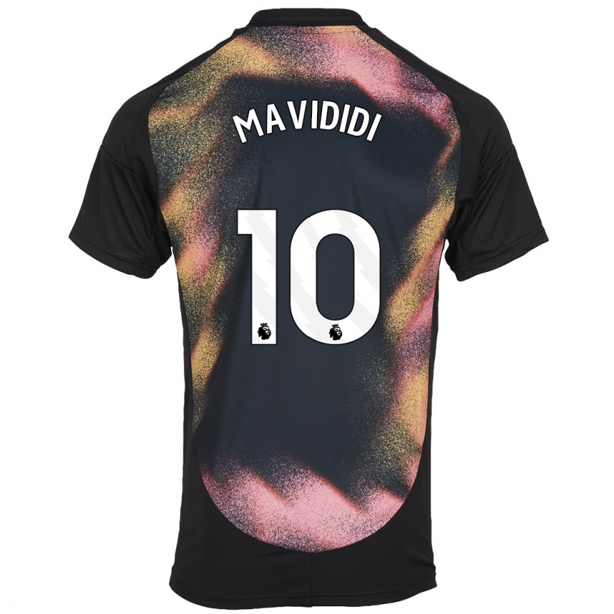 Niño Fútbol Camiseta Stephy Mavididi #10 Negro Blanco 2ª Equipación 2024/25