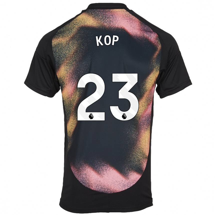 Niño Fútbol Camiseta Lize Kop #23 Negro Blanco 2ª Equipación 2024/25