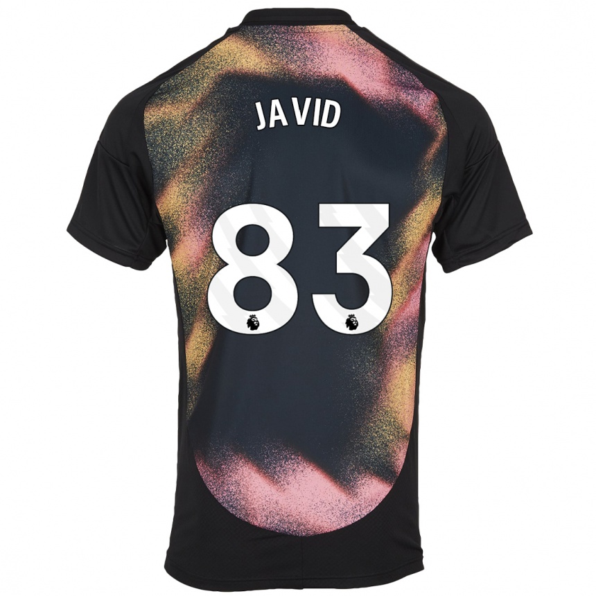 Niño Fútbol Camiseta Abdullah Javid #83 Negro Blanco 2ª Equipación 2024/25