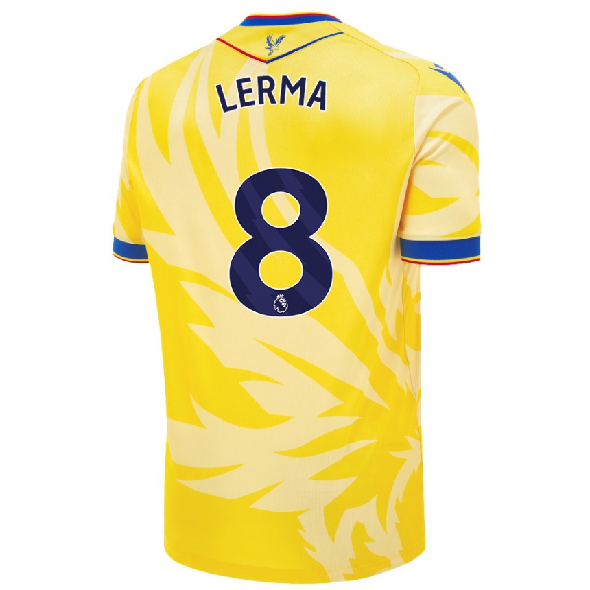 Niño Fútbol Camiseta Jefferson Lerma #8 Amarillo 2ª Equipación 2024/25