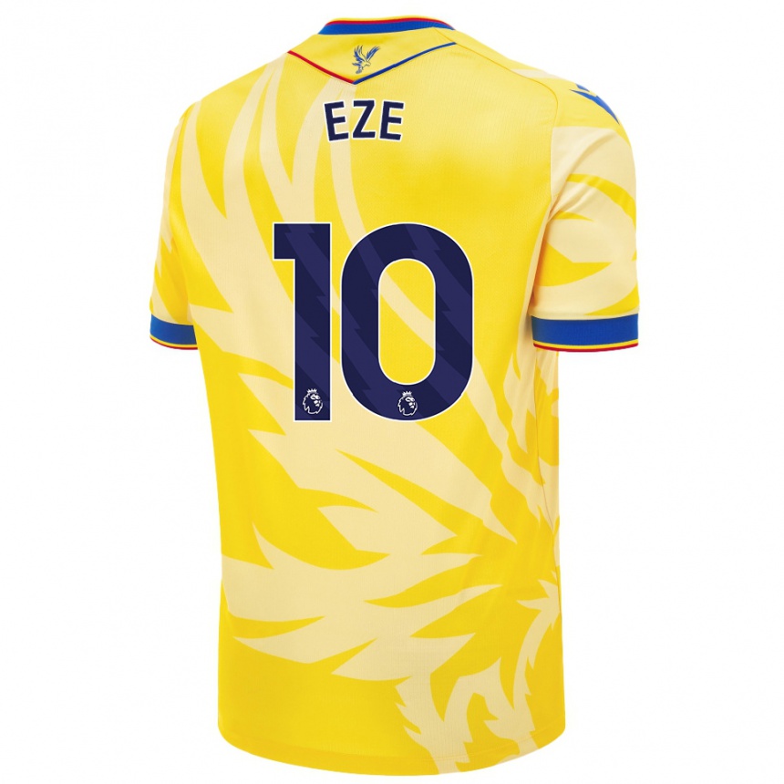 Niño Fútbol Camiseta Eberechi Eze #10 Amarillo 2ª Equipación 2024/25