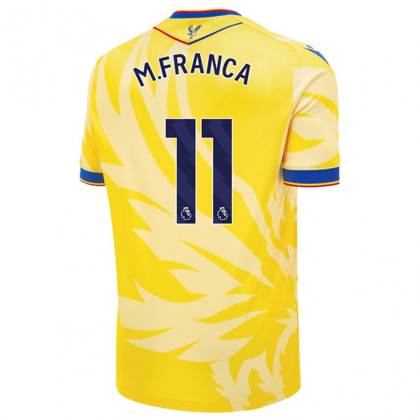 Niño Fútbol Camiseta Matheus França #11 Amarillo 2ª Equipación 2024/25