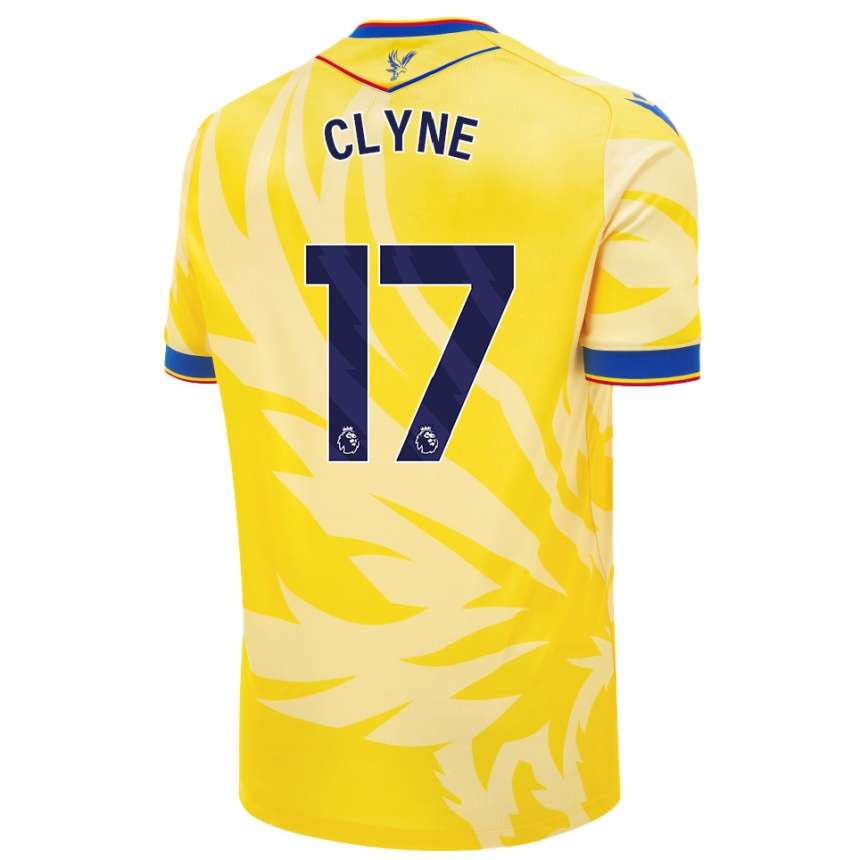 Niño Fútbol Camiseta Nathaniel Clyne #17 Amarillo 2ª Equipación 2024/25