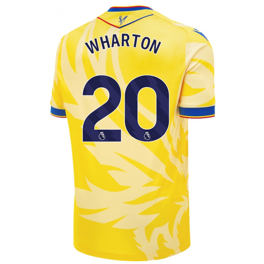 Niño Fútbol Camiseta Adam Wharton #20 Amarillo 2ª Equipación 2024/25