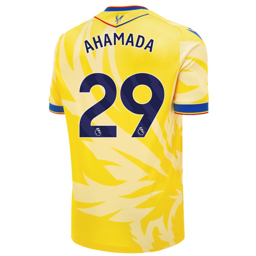 Niño Fútbol Camiseta Naouirou Ahamada #29 Amarillo 2ª Equipación 2024/25