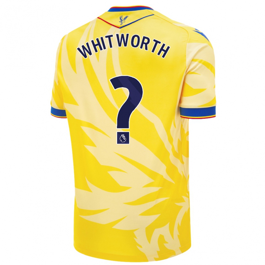 Niño Fútbol Camiseta Harry Whitworth #0 Amarillo 2ª Equipación 2024/25