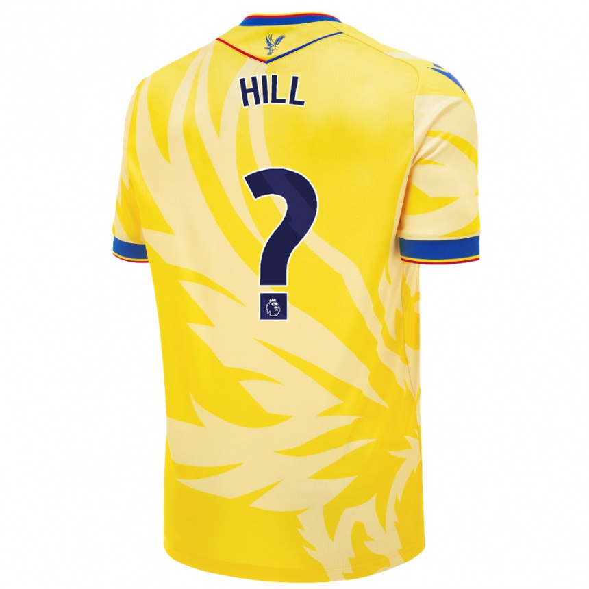 Niño Fútbol Camiseta Marcus Hill #0 Amarillo 2ª Equipación 2024/25