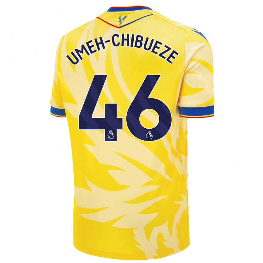 Niño Fútbol Camiseta Franco Umeh-Chibueze #46 Amarillo 2ª Equipación 2024/25