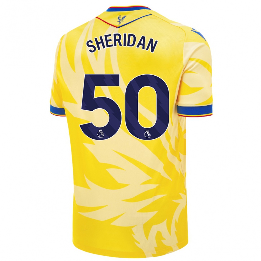 Niño Fútbol Camiseta Joe Sheridan #50 Amarillo 2ª Equipación 2024/25