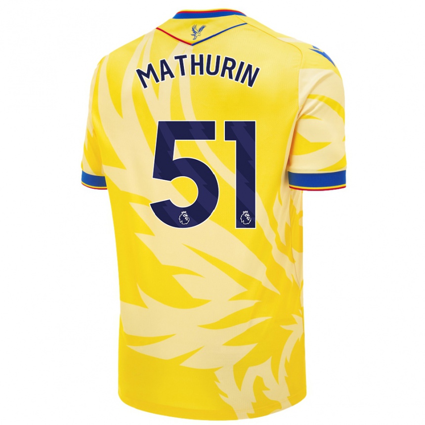 Niño Fútbol Camiseta Roshaun Mathurin #51 Amarillo 2ª Equipación 2024/25