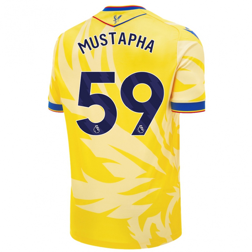 Niño Fútbol Camiseta Hindolo Mustapha #59 Amarillo 2ª Equipación 2024/25