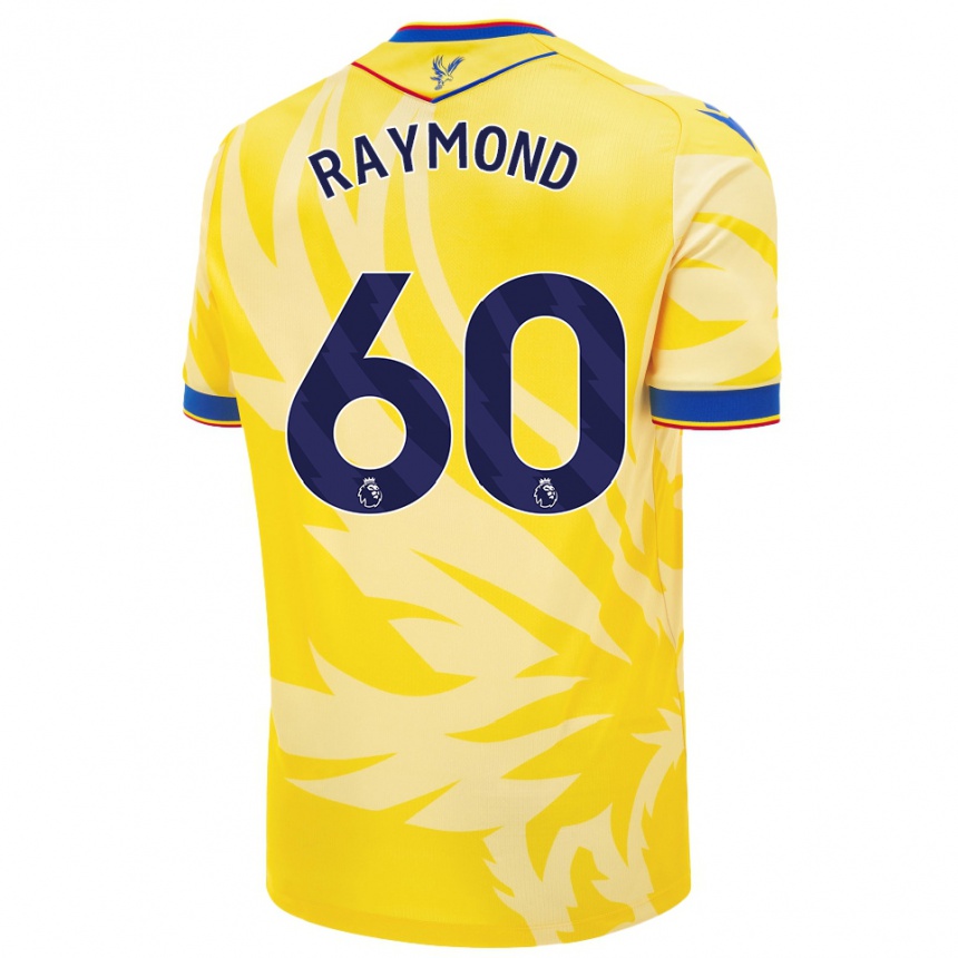 Niño Fútbol Camiseta Jadan Raymond #60 Amarillo 2ª Equipación 2024/25