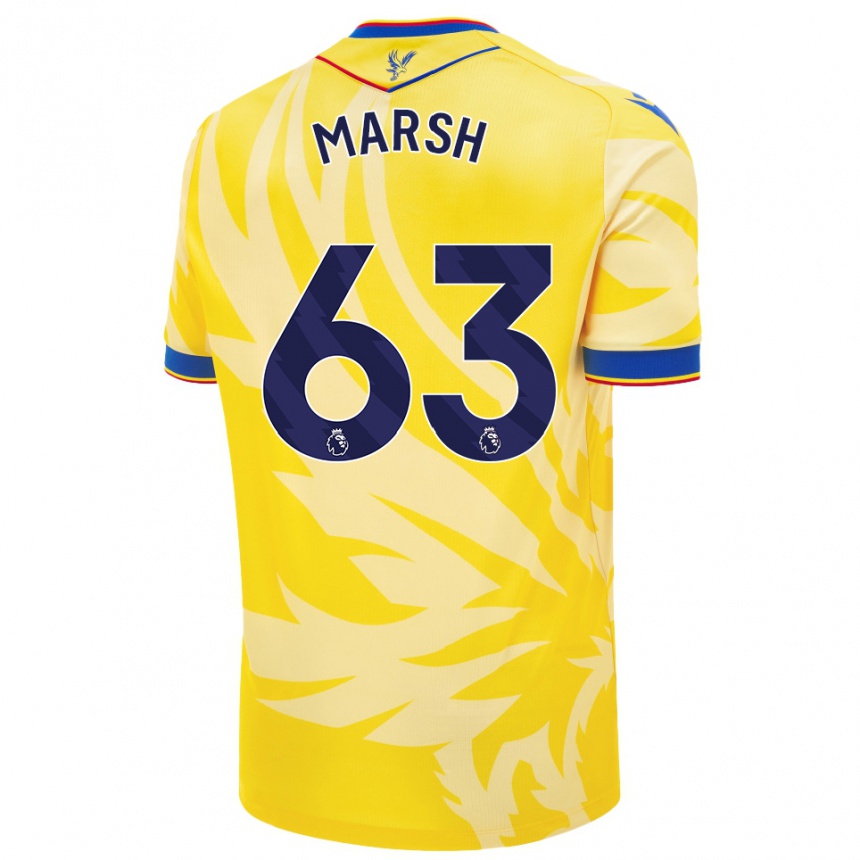 Niño Fútbol Camiseta Zach Marsh #63 Amarillo 2ª Equipación 2024/25