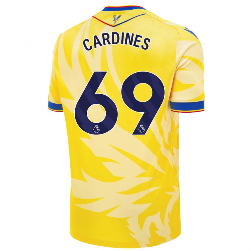 Niño Fútbol Camiseta Rio Cardines #69 Amarillo 2ª Equipación 2024/25