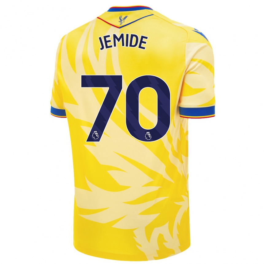 Niño Fútbol Camiseta Mofe Jemide #70 Amarillo 2ª Equipación 2024/25