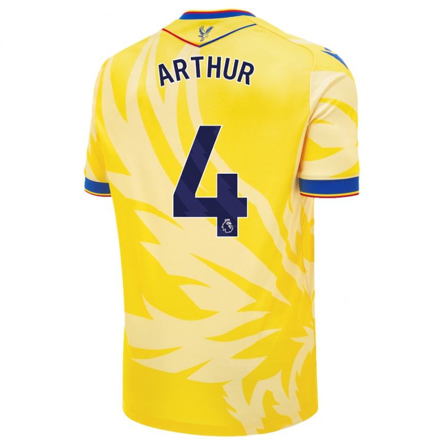 Niño Fútbol Camiseta Chloe Arthur #4 Amarillo 2ª Equipación 2024/25