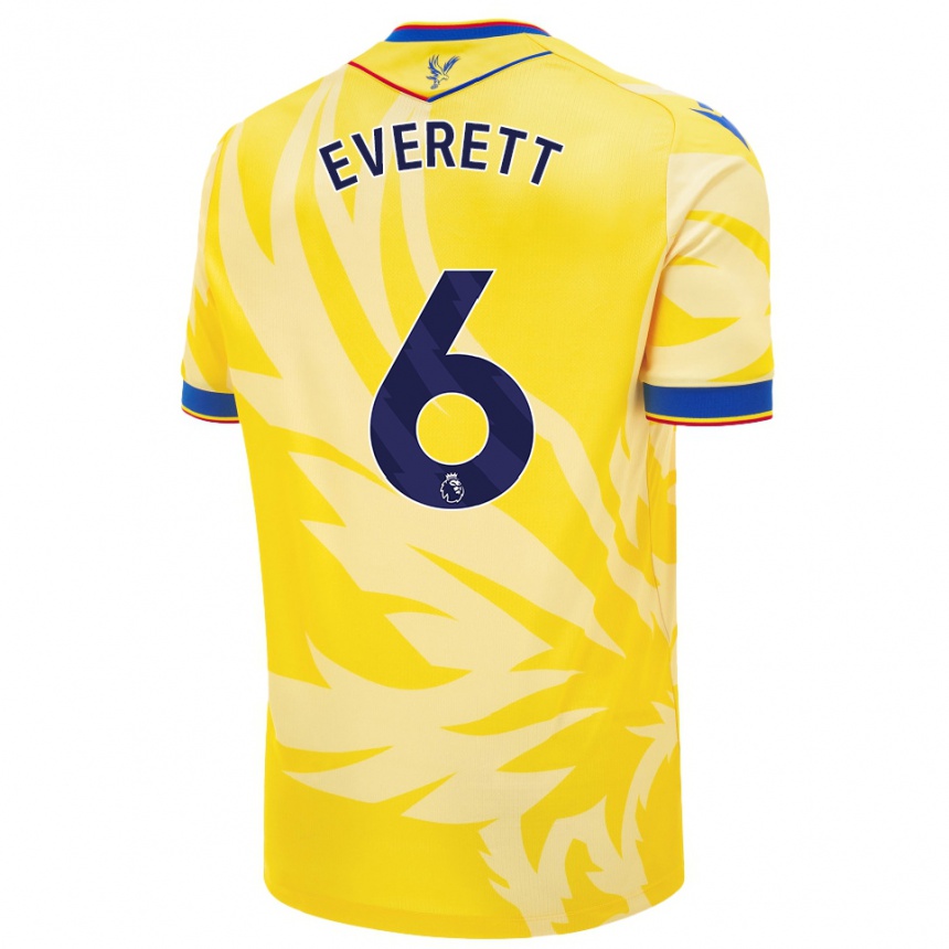 Niño Fútbol Camiseta Aimee Everett #6 Amarillo 2ª Equipación 2024/25