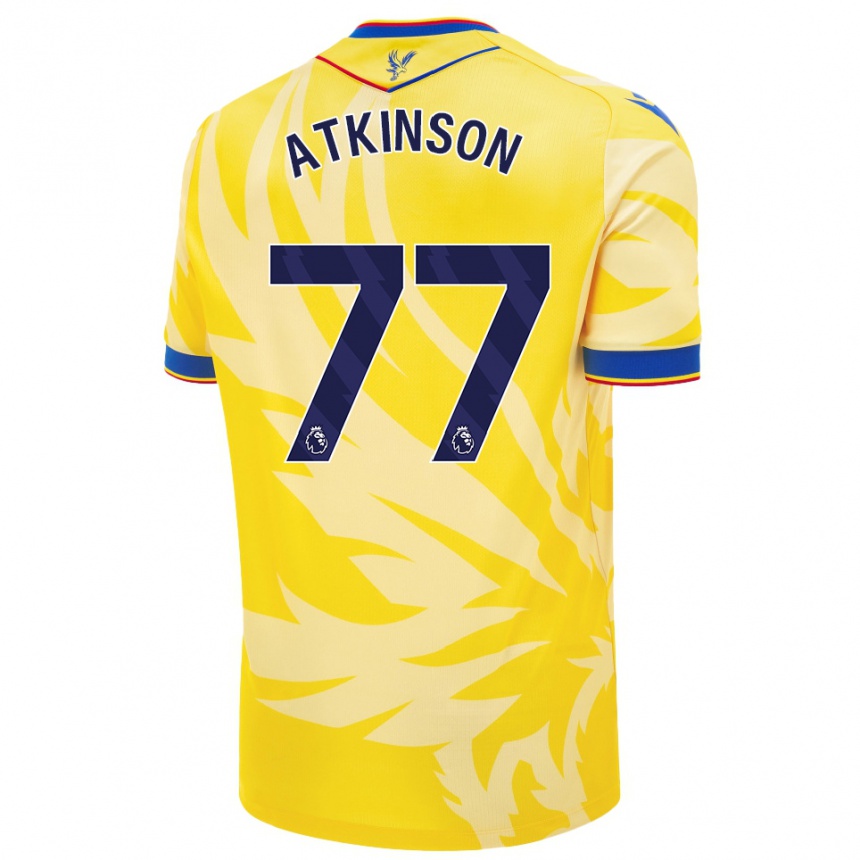 Niño Fútbol Camiseta Isibeal Atkinson #77 Amarillo 2ª Equipación 2024/25