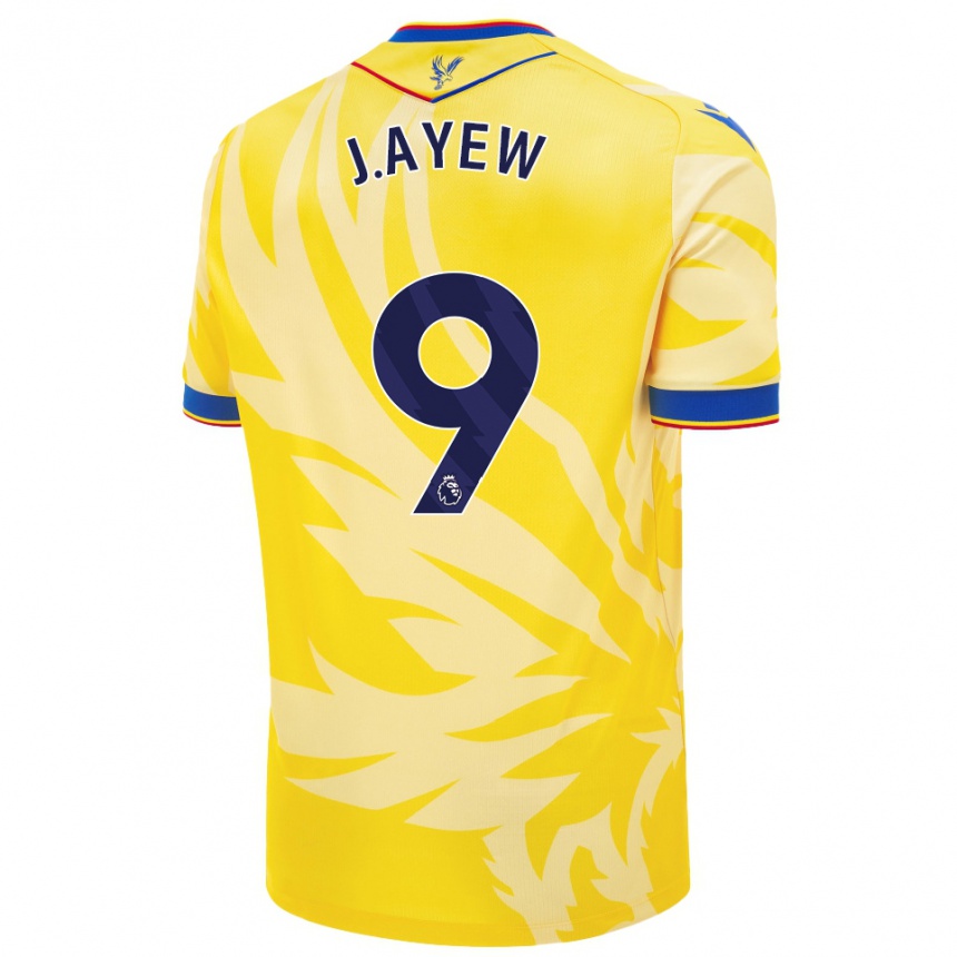 Niño Fútbol Camiseta Jordan Ayew #9 Amarillo 2ª Equipación 2024/25