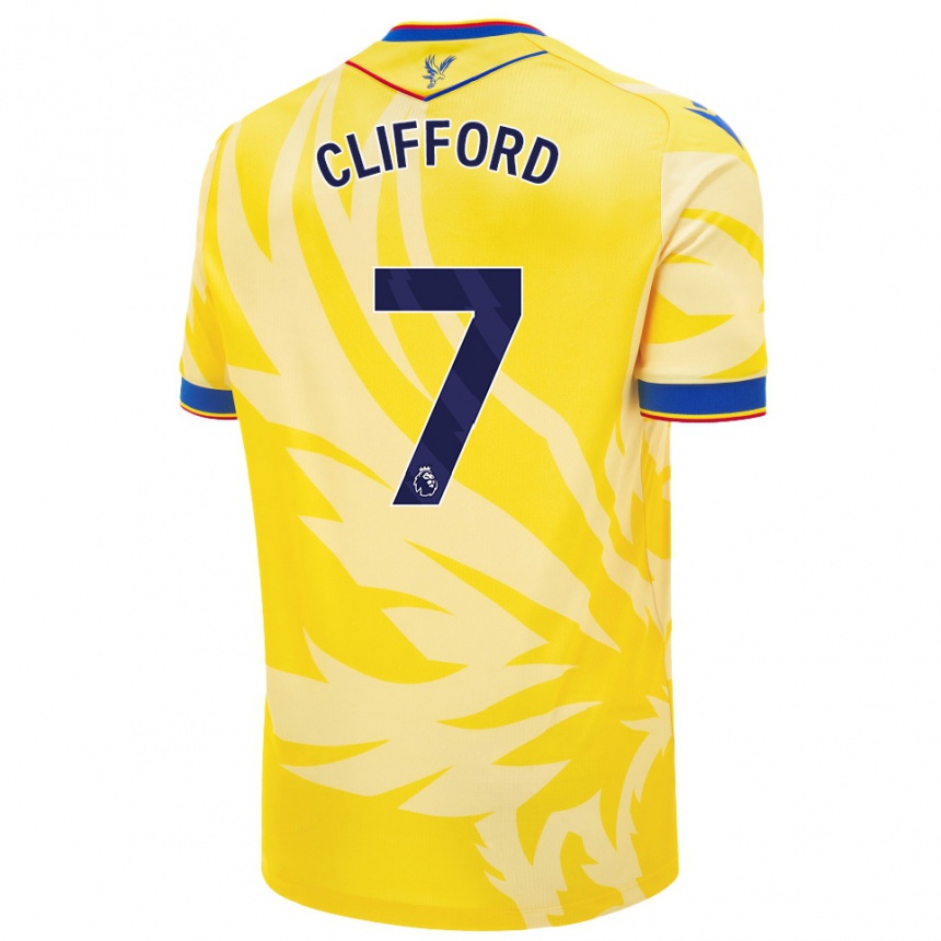 Niño Fútbol Camiseta Charley Clifford #7 Amarillo 2ª Equipación 2024/25