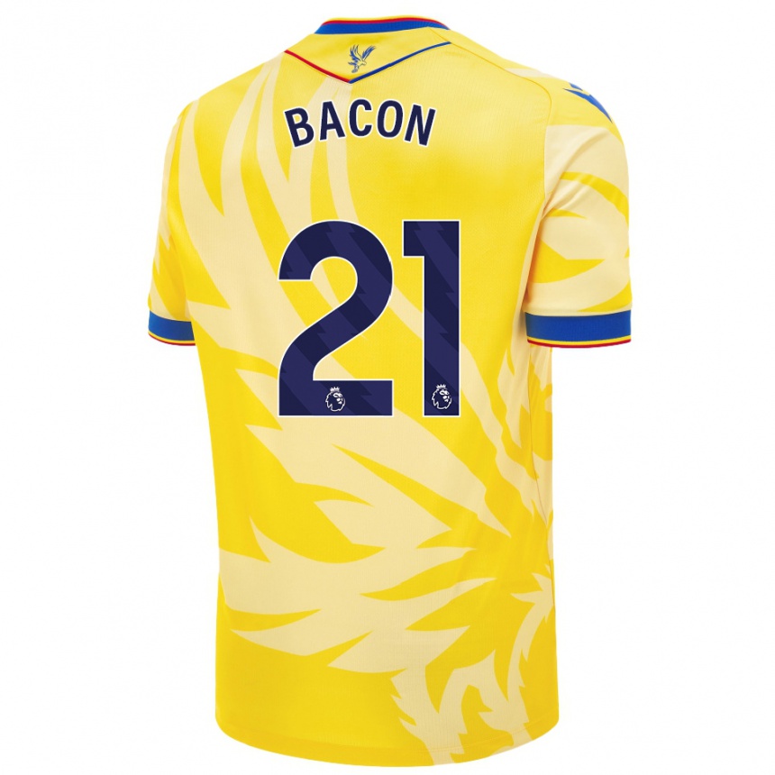 Niño Fútbol Camiseta Skye Bacon #21 Amarillo 2ª Equipación 2024/25