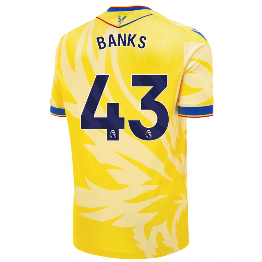 Niño Fútbol Camiseta Scott Banks #43 Amarillo 2ª Equipación 2024/25