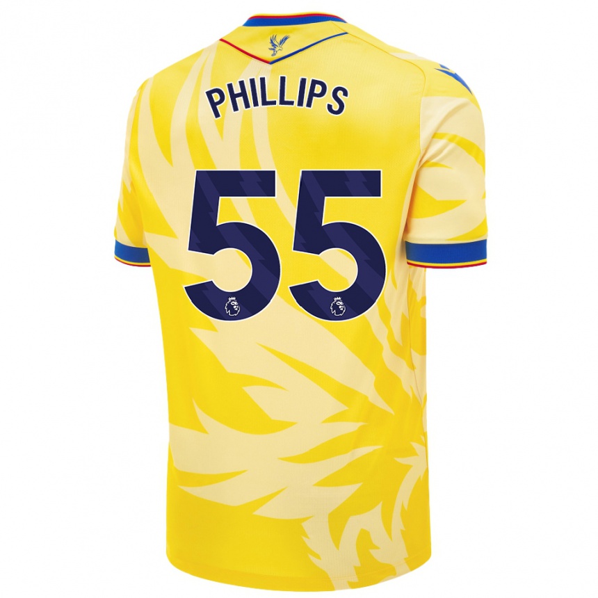 Niño Fútbol Camiseta Killian Phillips #55 Amarillo 2ª Equipación 2024/25