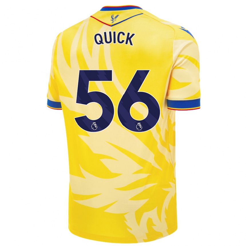 Niño Fútbol Camiseta Daniel Quick #56 Amarillo 2ª Equipación 2024/25