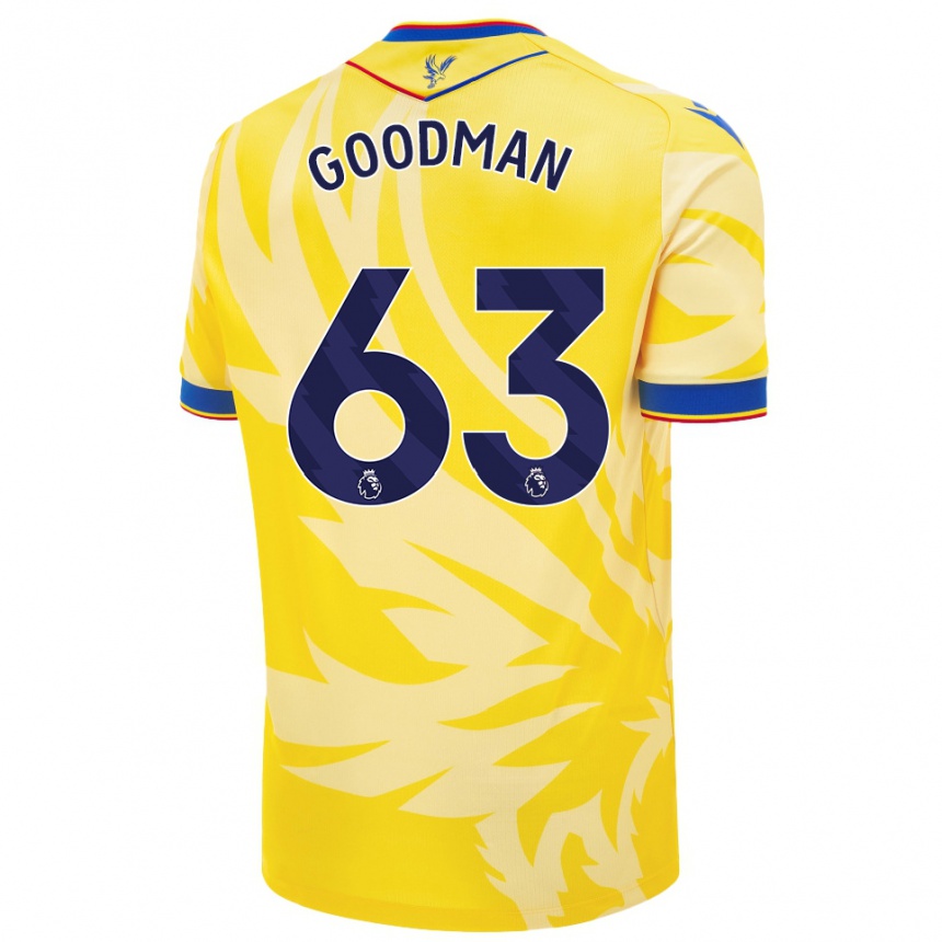 Niño Fútbol Camiseta Owen Goodman #63 Amarillo 2ª Equipación 2024/25